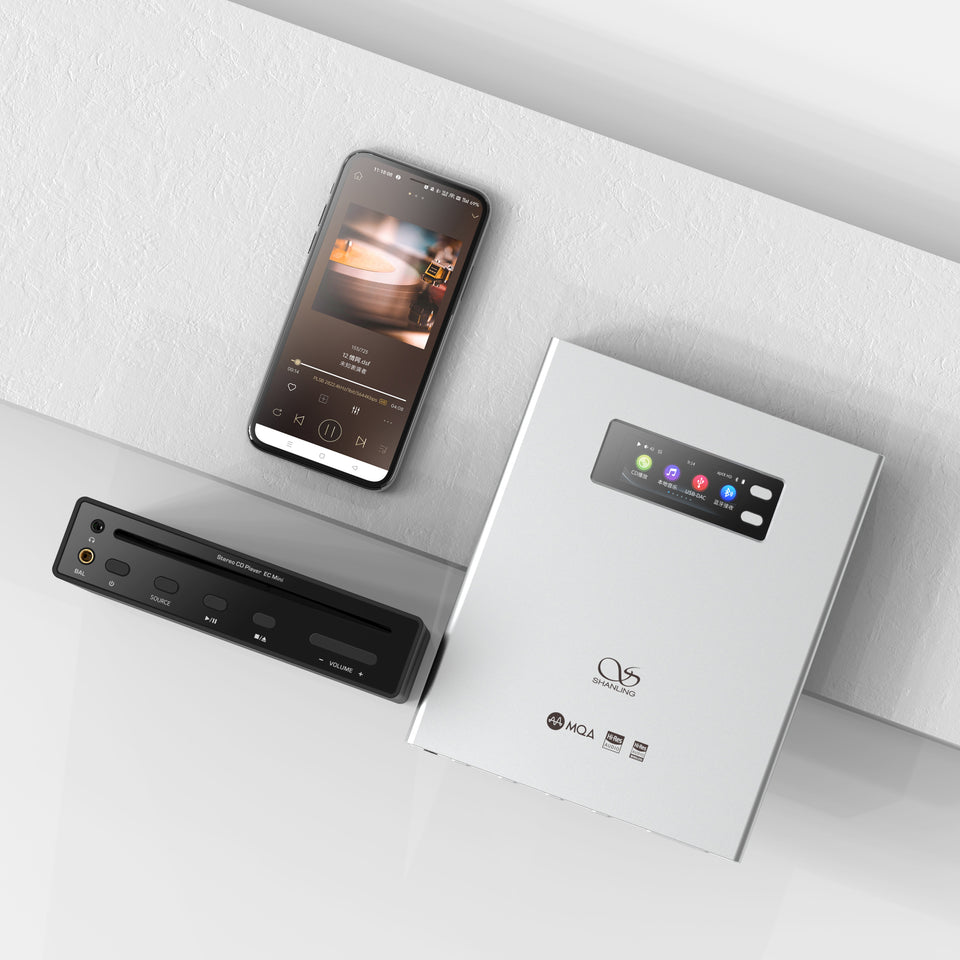 SHANLING EC Mini Hi-Fi Quality Dual ES9219MQ DACs Bluetooth CD Player