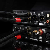 Fanmusic C003 2 Core Male to Male RCA Gold-plated Audio Cable 25cm - Melbourne Chi-fi Audio