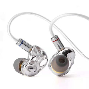 BLON BL-A8 Prometheus Flagship HiFi In-ear Earphones with 10mm Dynamic Driver (Silver No Mic) - Melbourne Chi-fi Audio