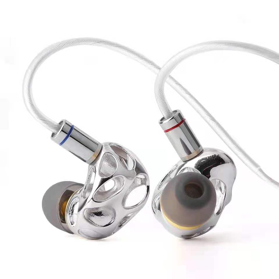 BLON BL-A8 Prometheus Flagship HiFi In-ear Earphones with 10mm Dynamic Driver (Silver No Mic) - Melbourne Chi-fi Audio