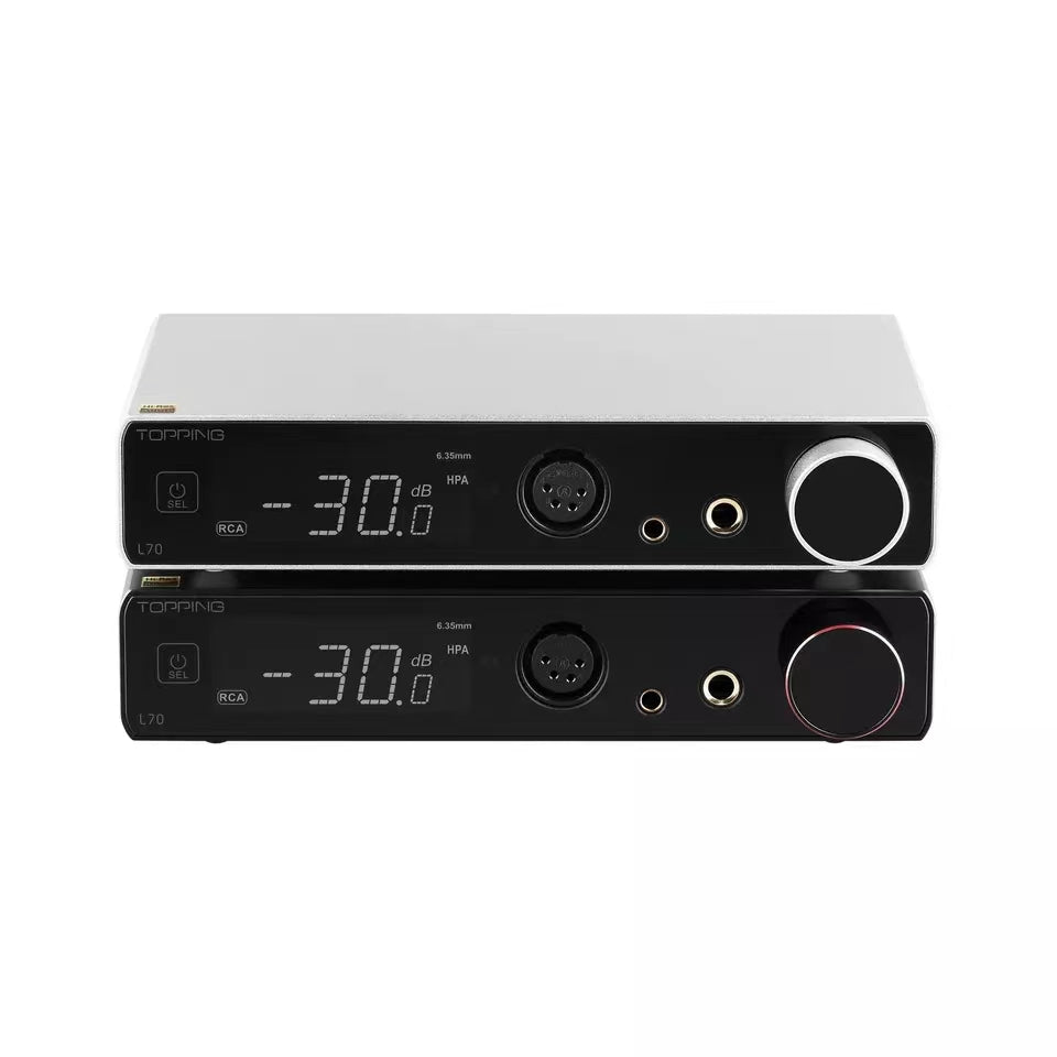 TOPPING L70 Full Balanced NFCA Headphone Amplifier 4Pin XLR/4.4 Balanced/6.35mm SE Output Amp With Remote Control - Melbourne Chi-fi Audio