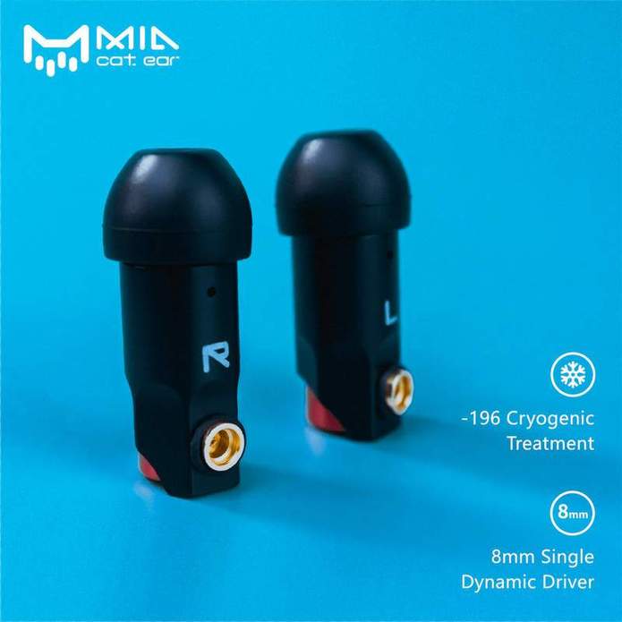 Cat.Ear.Audio Mia 8mm Single micro Dynamic Driver In-Ear Earphone with MMCX Detachable Cable - Melbourne Chi-fi Audio