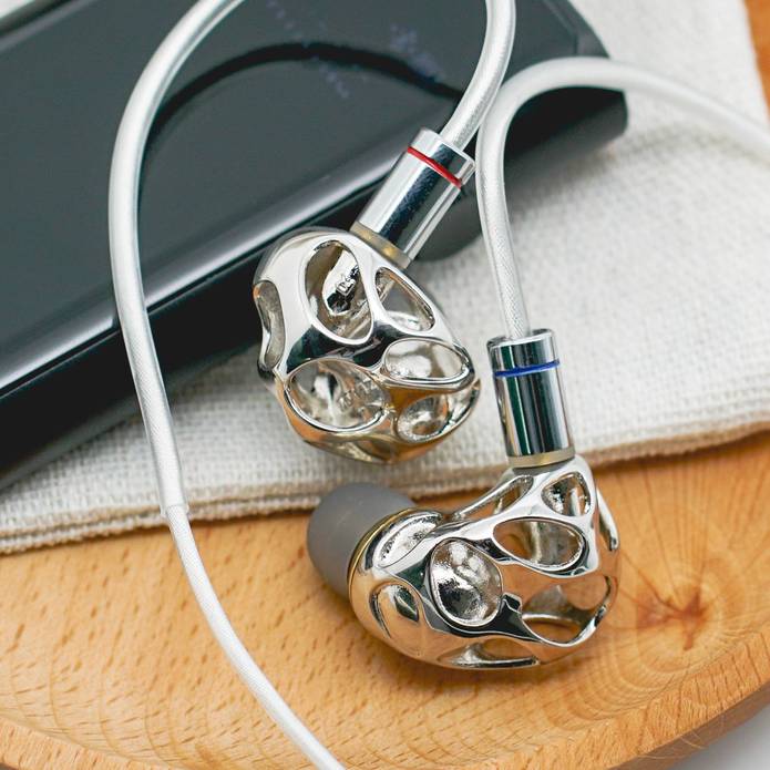 BLON BL-A8 Prometheus Flagship HiFi In-ear Earphones with 10mm Dynamic Driver (Silver No Mic) - Melbourne Chi-fi Audio