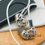 BLON BL-A8 Prometheus Flagship HiFi In-ear Earphones with 10mm Dynamic Driver (Silver No Mic) - Melbourne Chi-fi Audio