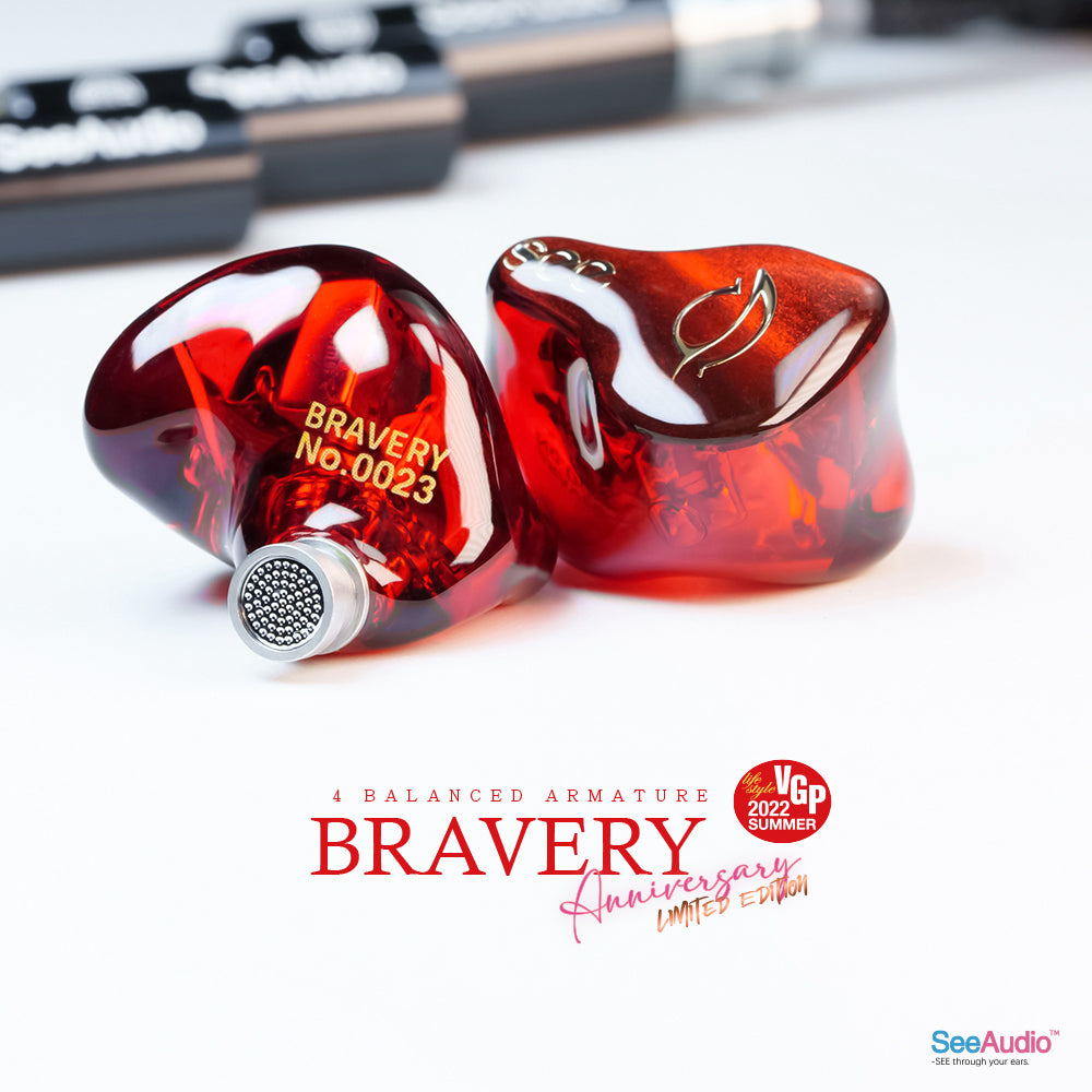 プレミア商品 【新品未開封】 SeeAudio Bravery 赤バージョン