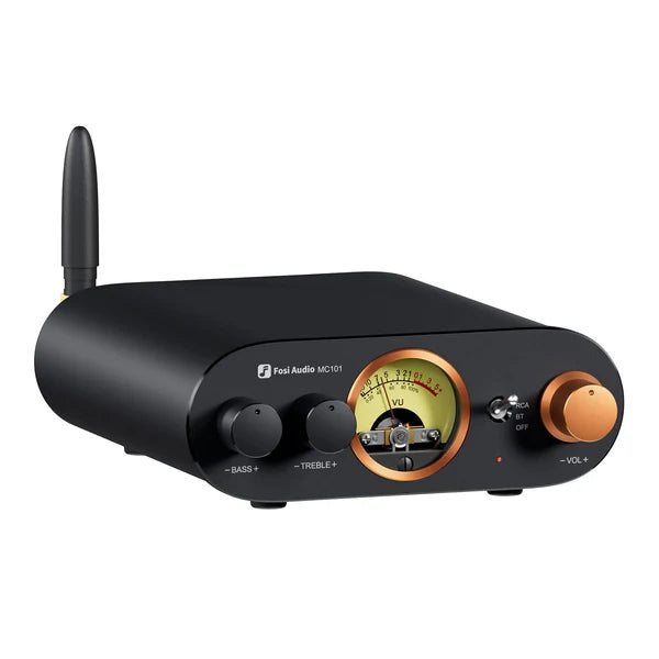 Fosi Audio MC101 VU Meter Bluetooth Stereo Amplifier