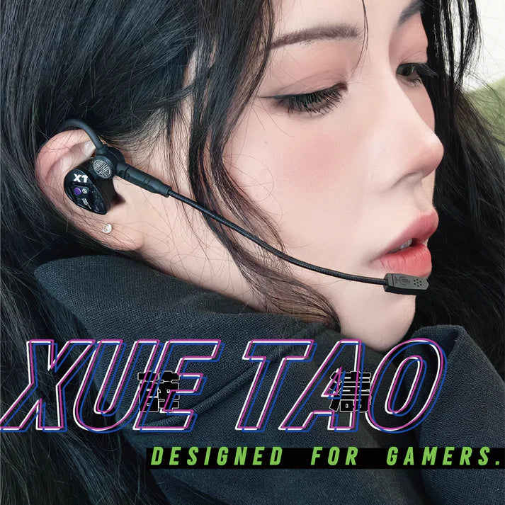 TANGZU Xue Tao 10mm Single Dynamic Driver Glass Diaphragm Unit Gaming In-Ear Monitor (3.5mm with mic)