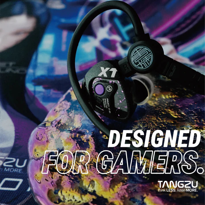 TANGZU Xue Tao 10mm Single Dynamic Driver Glass Diaphragm Unit Gaming In-Ear Monitor (3.5mm with mic)