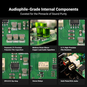 Fosi Audio Box X5 Phono Preamplifier for MM and MC Cartridges