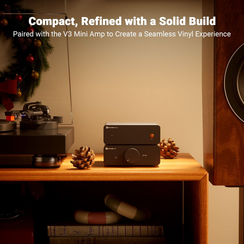 Fosi Audio Box X5 Phono Preamplifier for MM and MC Cartridges