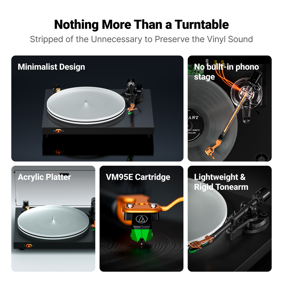 Fosi Audio Luna 3 Turntable