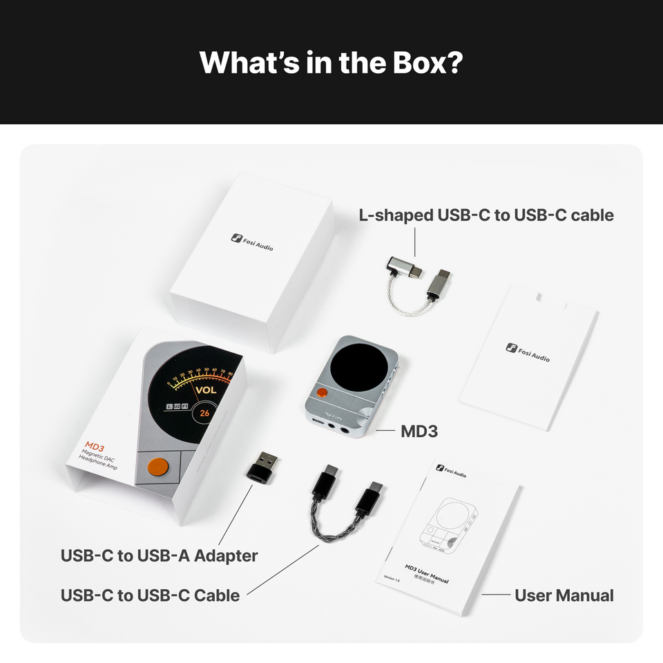 Fosi Audio MD3 MagDac Portable DAC & Headphone Amplifier