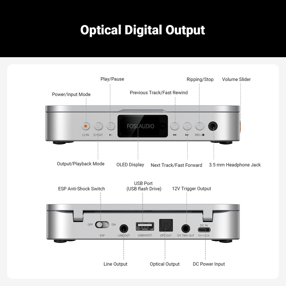 Fosi Audio Merak CD Player