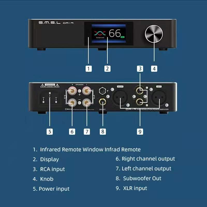 SMSL DA-9 Bluetooth 5.0 NJW1194 Hi-Res Audio High Quality Power