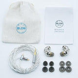BLON BL-A8 Prometheus Flagship HiFi In-ear Earphones with 10mm Dynamic Driver (Silver No Mic) - Melbourne Chi-fi Audio