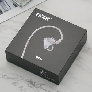 TKZK WAVE 1DD+1BA Hybrid In Ear Monitor with 0.75mm 2Pin Cable - Melbourne Chi-fi Audio